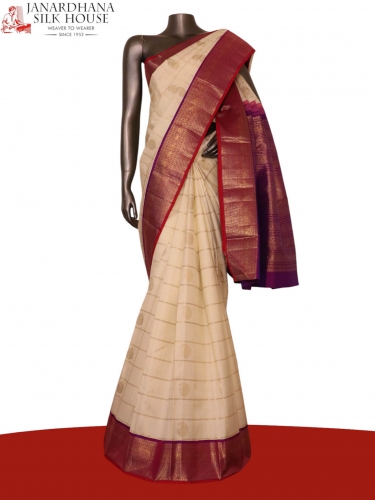 Pure Handloom Kanjeevaram Silk Saree